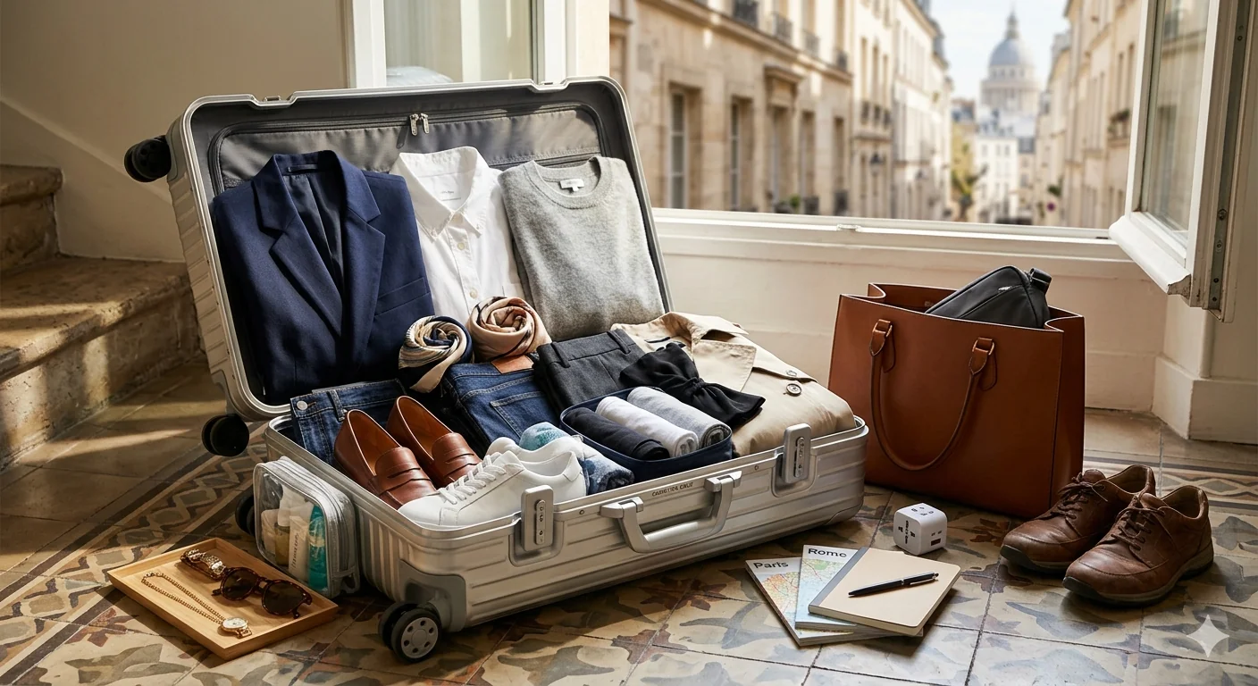 Europe trip packing list